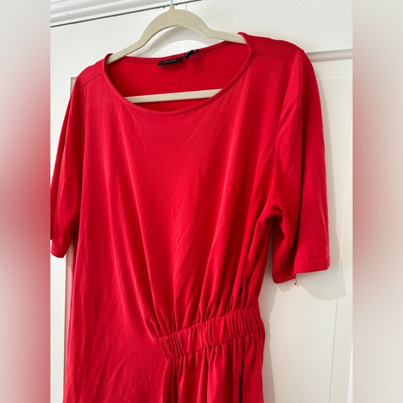 Halogen soft modal polyester ruched on side shirt sleeve work blouse top - Picture 3 of 11